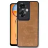 Oppo Reno 11f Kılıf Aras Deri Kapak - Taba