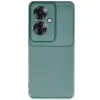 Oppo Reno 11f Kılıf Auto Focus Karbon Kapak - Koyu Yeşil