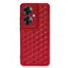 Oppo Reno 11f Kılıf Petek Silikon Kapak - Kırmızı