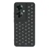 Oppo Reno 11f Kılıf Petek Silikon Kapak - Siyah