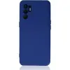 Oppo Reno 6 Kılıf Nano İçi Kadife Silikon - Mavi