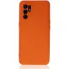 Oppo Reno 6 Kılıf Nano İçi Kadife Silikon - Turuncu