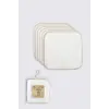 Organik 28x28 6Lı Penye Mendil 90103 Ekru