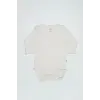 Organik Natural Basic Style Kruvaze Uzun Kol Body BS17102 Ekru