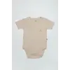 Organik Natural Basic Style Yarım Kol Body BS17103 Bej