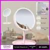 Oval Işıklı Makyaj Aynası