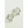 Oval Trend Metal Küpe