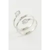Oval Zirkon Taşlı Yüzük