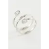 Oval Zirkon Taşlı Yüzük