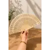 Oymalı Ahşap Yelpaze