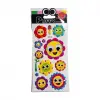 Oynar Gözlü Stickers Çiçekler
