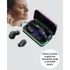 Oyun Modlu E10 Bluetooth Kulaklık Powerbank ve LED Ekranlı