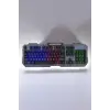 Oyuncu Klavyesi Q Klavye RGB Işıklı Mouse Hediyeli