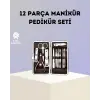 Paslanmaz Çelik Çok Fonksiyonlu 12 Manikür Seti