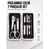 Paslanmaz Çelik Kişisel Bakım Seti – 7 Parça