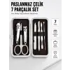 Paslanmaz Çelik Kişisel Bakım Seti – 7 Parça