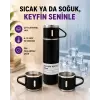 Paslanmaz Çelik Termos Seti | 500 ml Kapasite, 6-12 Saat Isı Koruma, Hediye Kutulu