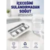 Paslanmaz Çelikten Üretilmiş Metal Buz Küpü Seti ve Buz Klipsi
