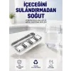 Paslanmaz Çelikten Üretilmiş Metal Buz Küpü Seti ve Buz Klipsi