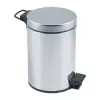 Pedallı 3lt Krom Metal Çöp Kovası Bx40