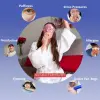 Pembe Jel Boncuklu Göz Maskesi, Soğuk & Sıcak Kullanım Rahatlatıcı Terapi Maskesi