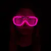 Pembe Led Işıklı Parti Gözlüğü - Neon 3 Modlu