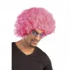 Pembe Renk Kıvırcık Afro Bonus Peruk Bx40