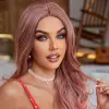 Pembe Siyah Kırçıllı Tül Peruk