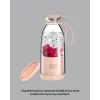 Pembe ve Beyaz Renk Seçenekli Mini Boy Meyve Sıkıcı