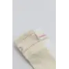 Penye Kaymaz Soket Çorap 2li 10144 Pudra Ekru