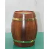 Pirinç Detaylı Fıçı Kumbara Model 3