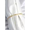 Pirinç Gold Renk Kadın Manifest Bileklik 5886