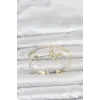 Pirinç Gold Renk Kelebek Model Kadın Bileklik