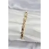 Pirinç Gold Renk Sütun Model Kadın Bileklik 5886