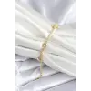 Pirinç Gold Renk Yıldız Model Kadın Bileklik 5886
