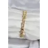 Pirinç Gold Renk Yıldız Model Kadın Bileklik 5886