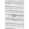 Pirinç Gümüş Renk Minimal Kutup Yıldızı Model Kadın Kolye