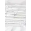 Pirinç Gümüş Renk Minimal Kutup Yıldızı Model Kadın Kolye