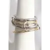 Pirinç Mix Renk 4Lü Model Kadın Yüzük