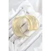 Pirinç Tel Sarma Model Gold Renk Kadın Bileklilk