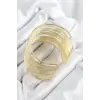 Pirinç Tel Sarma Model Gold Renk Kadın Bileklilk