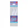 Plastik Çatal Seti - 10lu Paket - Beyaz Renk - Kullan At Çatal