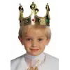 Plastik Kral Tacı Altın Renk Çocuk Boy Bx40