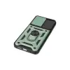 Po M4 Pro 4g Kılıf Pars Lens Yüzüklü  - Yeşil