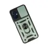 Po M5 Kılıf Pars Lens Yüzüklü  - Yeşil