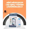 Portatif El Mikroskop – LED Işıklı, Aynı Anda Net Odaklama