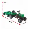 POWER PEDALLI BİG TROLLEY TRAKTÖR YEŞİL-PLS