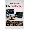 Powerbank Aynalı Bluetooth Kulaklık Ve Akıllı Saat Seti ANC Özelliği Dokunamatik
