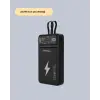 Powerbank Dahili Ekranlı 10000 mAh Çift Kablolu Yeni Nesil