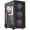POWERBOOST PB-A700B 750W 80 + BRONZE MESH ÖN PANEL 4XRAINBOW FAN+USB3.0 GAMING ATX KASA SIYAH
